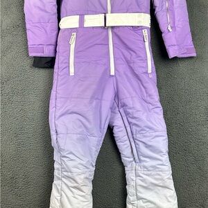 Tipsy Elves Womens Lady Lilac Ski Suit Insulated Snow Jumpsuit Hooded XS